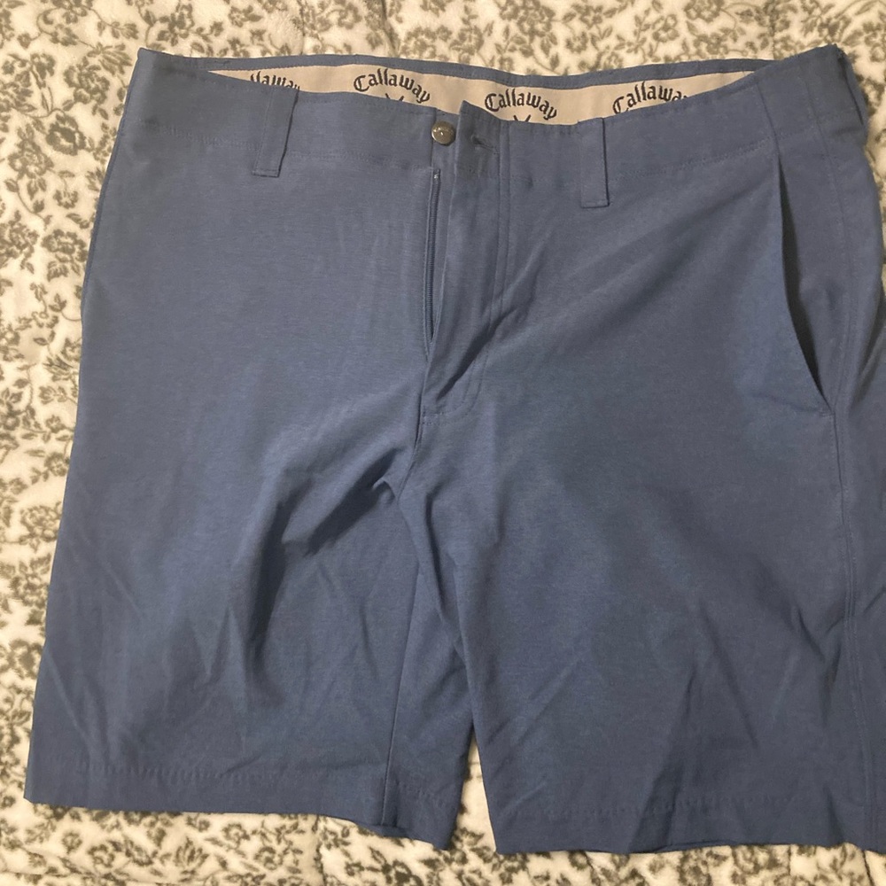 Callaway Men's Classic Blue Flat Front Shorts size:34